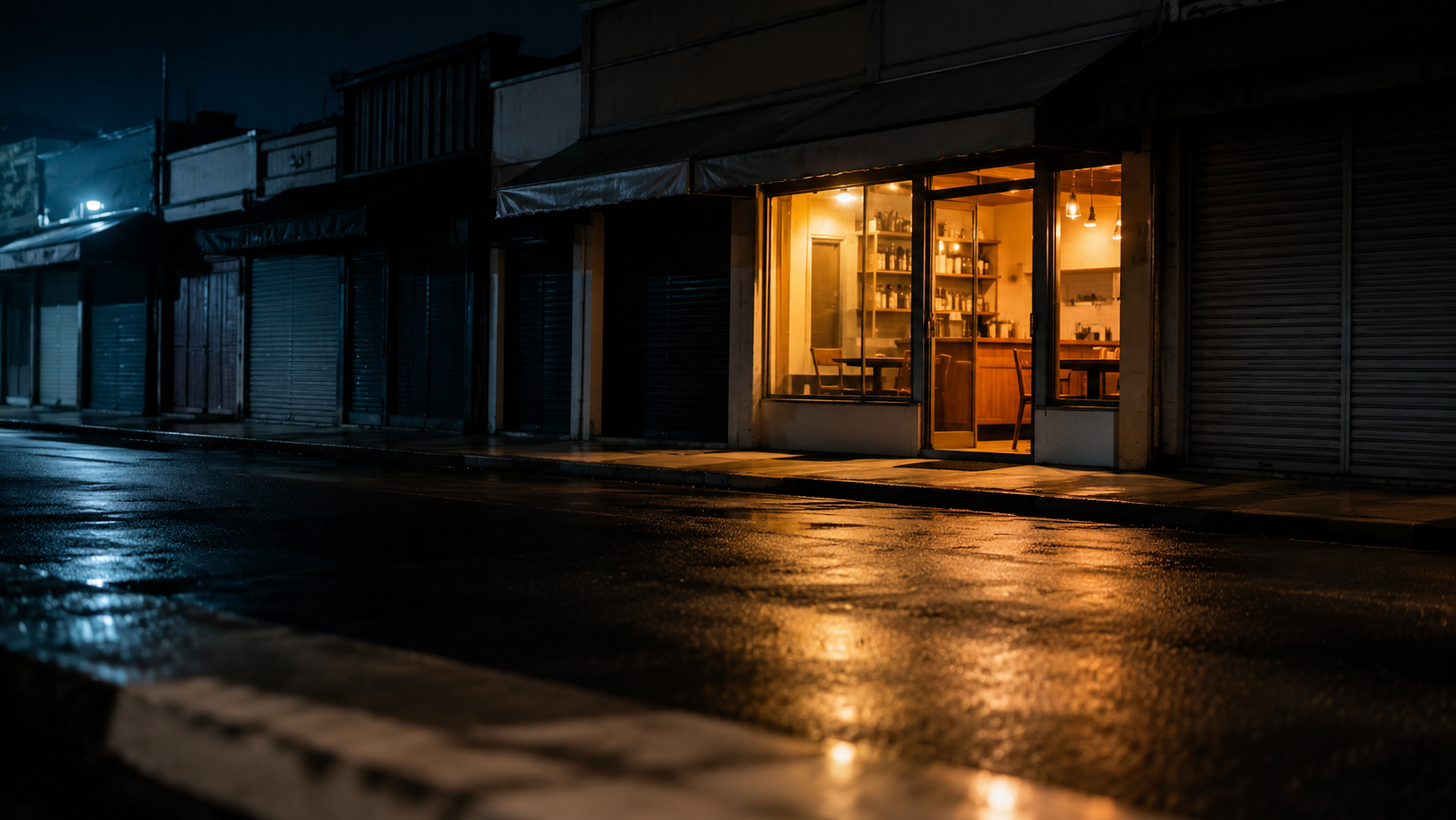 comercio a noite